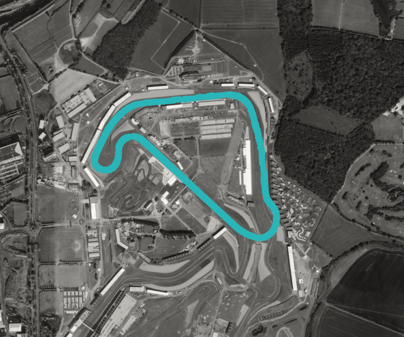 Silverstone National track map